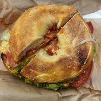 Vegan crunch bagel at Jungle Juice Bar in Melbourne