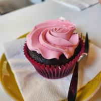 Raspberry chocolate at The Cupcake Queens - Hardware Ln in Melbourne