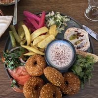 Falafel teller  at Arabisk Restaurant in Innsbruck