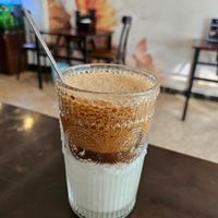 Yoghurt coffee at Anhly vegan in Sapa