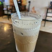 Salted coffee at Anhly vegan in Sapa