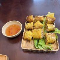 Mushroom Spring rolls   at Anhly vegan in Sapa