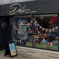 Outside shop/cafee  at The Deli Next Door in Elgin