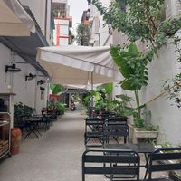 Seating area at Ann Yen Vegetarian Garden Grill in Hanoi