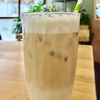 Iced soya latte at Kolacherie Na Rybníčku in Prague