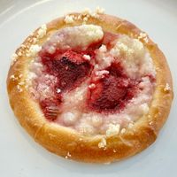 Strawberry and rhubarb  at Kolacherie Na Rybníčku in Prague