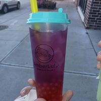 Seasonal lemonade with popping boba and mango jellies at Amberlulu Bubble Tea and Desserts in Appleton