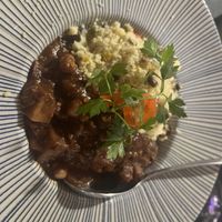 Aubergine and chickpea tagine with couscous  at Da Silva's Restaurant in Quesada