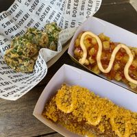 pidan con doritos veganooosss #Veganuary at Dokebi Korean Street Food in Santiago