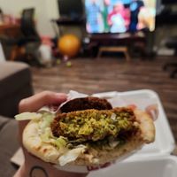 Falafel wrap at Falafel Corner in Davis