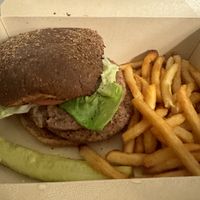 Hawaiian taro burger  at 'Umalu in Lahaina