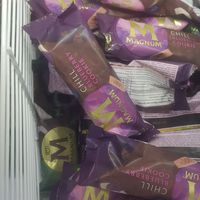 Magnum ice creams at Ormesby Hall Cafe in Middlesbrough