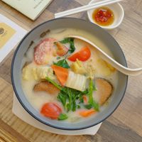 Delish Vegetarian Fish Noodle @ SGD 7.5 at Nature Cafe - SMU - 自然疏食 in Central Singapore