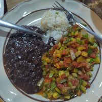 Ensalada de calabacitas de Mexicana (tortillas on the side) at Restaurante Los Traviesos in Mazunte