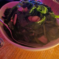 Pea pod leaves at Spicy Moon - Chelsea in New York City