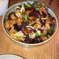 Garlic sauce “big bite  at Spicy Moon - Chelsea in New York City