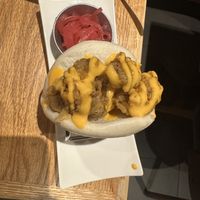 Hen of the woods bao bun  at Spicy Moon - Chelsea in New York City
