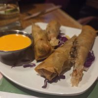 Spring roll with chopped cheese at Spicy Moon - Chelsea in New York City
