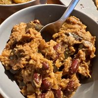 Vegan bean & veg curry from the shop   at Kirkmichael Community Shop and Cafe in Maybole