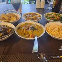 Vegetarian currys at The Flavors Restaurant in Tissamaharama