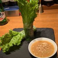 Spring rolls at Banh Xeo Saigon  in Tokyo