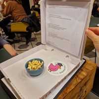 Entrée dei dolci: pop corn al caramello salato at Collegio Culinario in Lucca