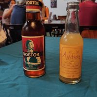 Drinks available at the bar at Tankstation in Enschede