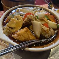 Tofu bean curd  at La Grande Muraille in Mons