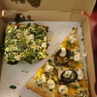 Left: Almond Pesto - Right: Butternut at Magic John's Pizza in Berlin