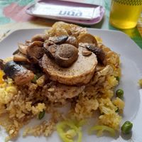 Happy 100 years! Fried rice mushrooms at Tin Nghia in Ho Chi Minh City