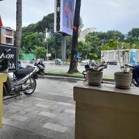 This restaurant is 100 years old! Looking out at Tin Nghia in Ho Chi Minh City