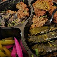 Vegan platter  at Ayat in Princeton