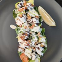 Veggie toast with sesame dressing at Option Coffee Bar in Udon Thani