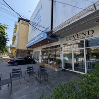 Outside at Levend Coffee and Craft Cocoa in Udon Thani