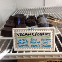 Excellent vegan chocolates! at Salud Live Kitchen and Juice Bar in Bend