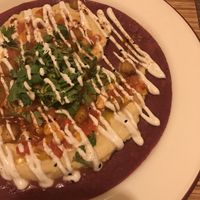 Hummous flatbread at Cafe Ukrop II in St Petersburg