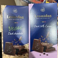 both vegan  at Leonidas - Grand Place in Brussels