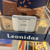 price vegan choco  at Leonidas - Grand Place in Brussels