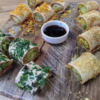 Mixed Cigköfte-Rolls at Medi Vegi  in Rorschach