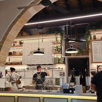 Inside counter at Lokmakos in Larnaca