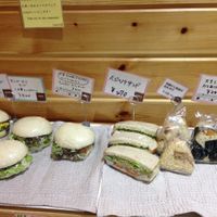 Sandwiches and rice balls sold at the Lima café. at Osawa Japan - Shinjuku in Tokyo