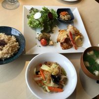 Veggie set course meal at lunch! at Cafe Topinambour in Tokyo