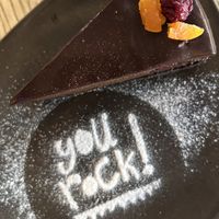 Chocolate cake  at Tucano Coffee in Sinaia