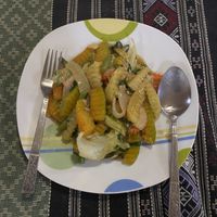 Mix vegetables / fried ginger with vegetables   at Vita Restaurant in Muang Ngoy