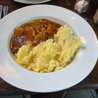 Vegan casserole and mash   at The Lion And Key in Hull