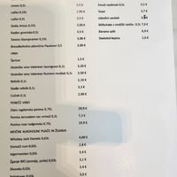 menu 1 at Gourmet Lent in Maribor