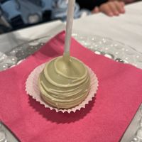 Cakepop with white chocolate and cookie dough  at Gourmet Lent in Maribor