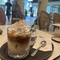 Iced Latte with vegan cream   at Gourmet Lent in Maribor