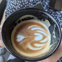 Cappuccino coconut milk at Crane in Abu Dhabi