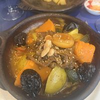 Vegetable (with fruit) Tagine   at Reina Mónica in Granada
